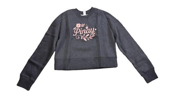 Charcoal Pinay Cropped Crew Sale
