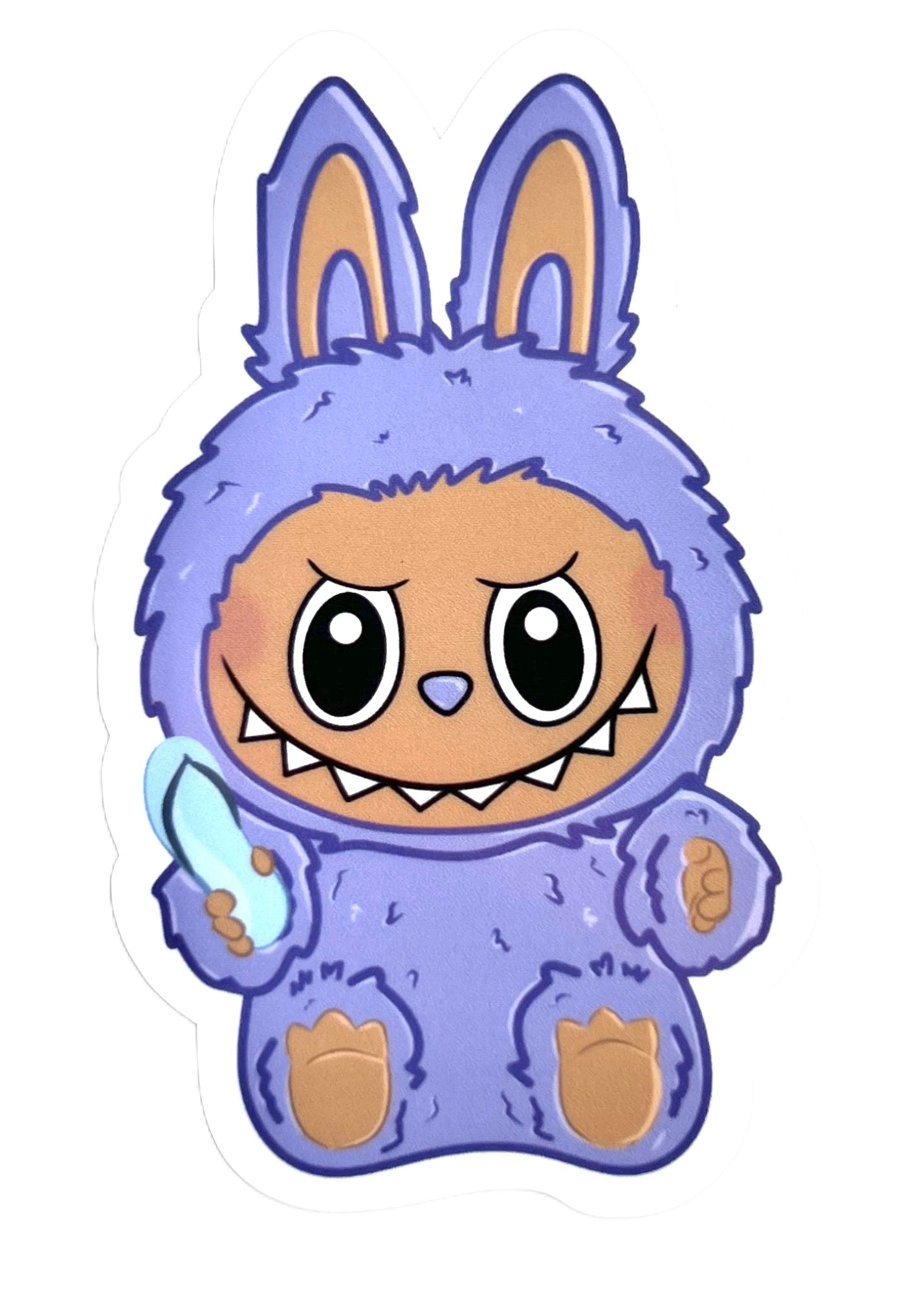 Labubu Tsinelas Sticker - 1.25"