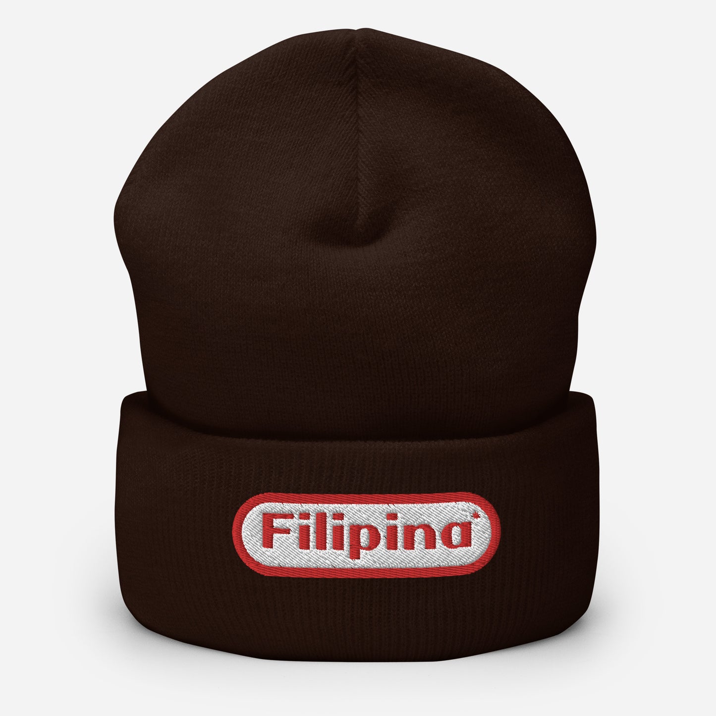 Retro Filipina Embroidered Beanie