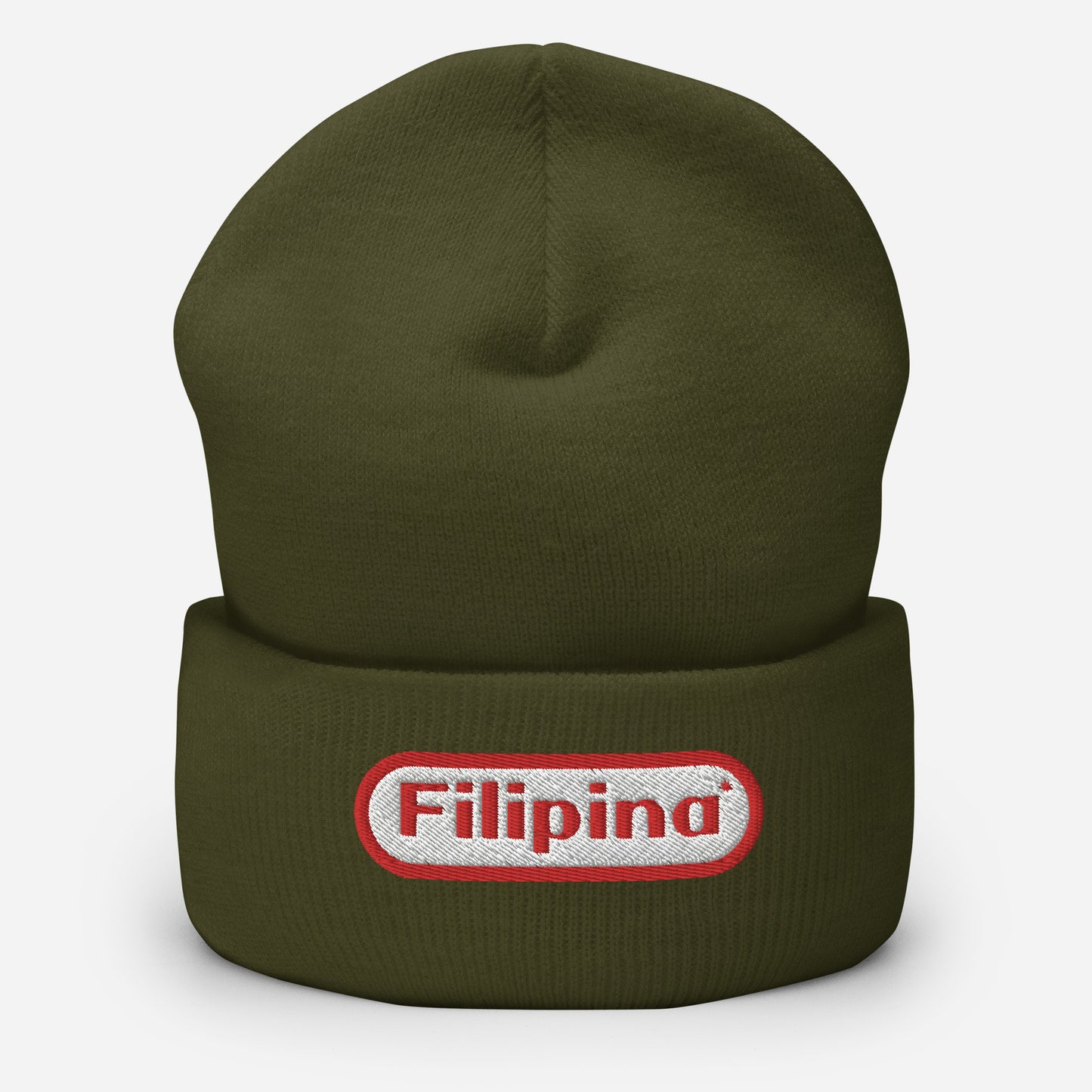 Retro Filipina Embroidered Beanie