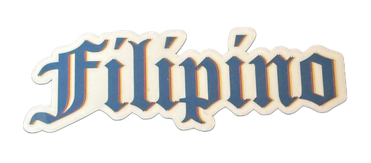 Old English Filipino Sticker - 3.2"
