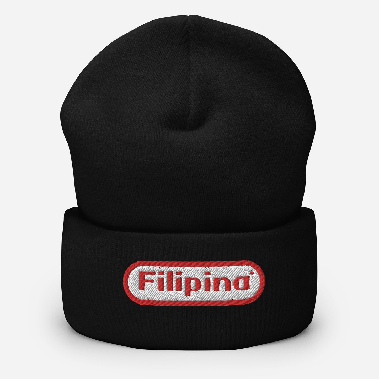 Retro Filipina Embroidered Beanie