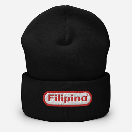 Retro Filipina Embroidered Beanie