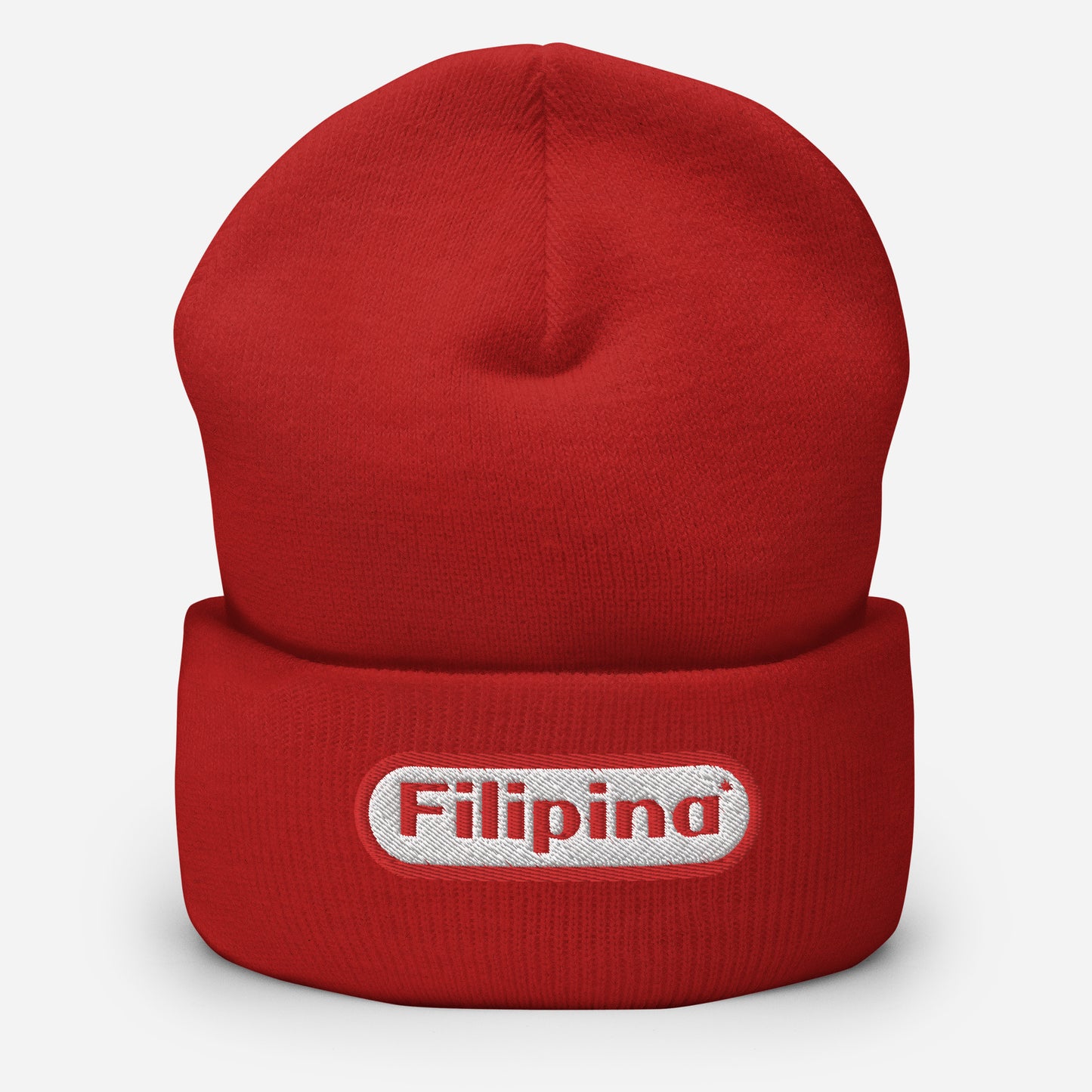 Retro Filipina Embroidered Beanie