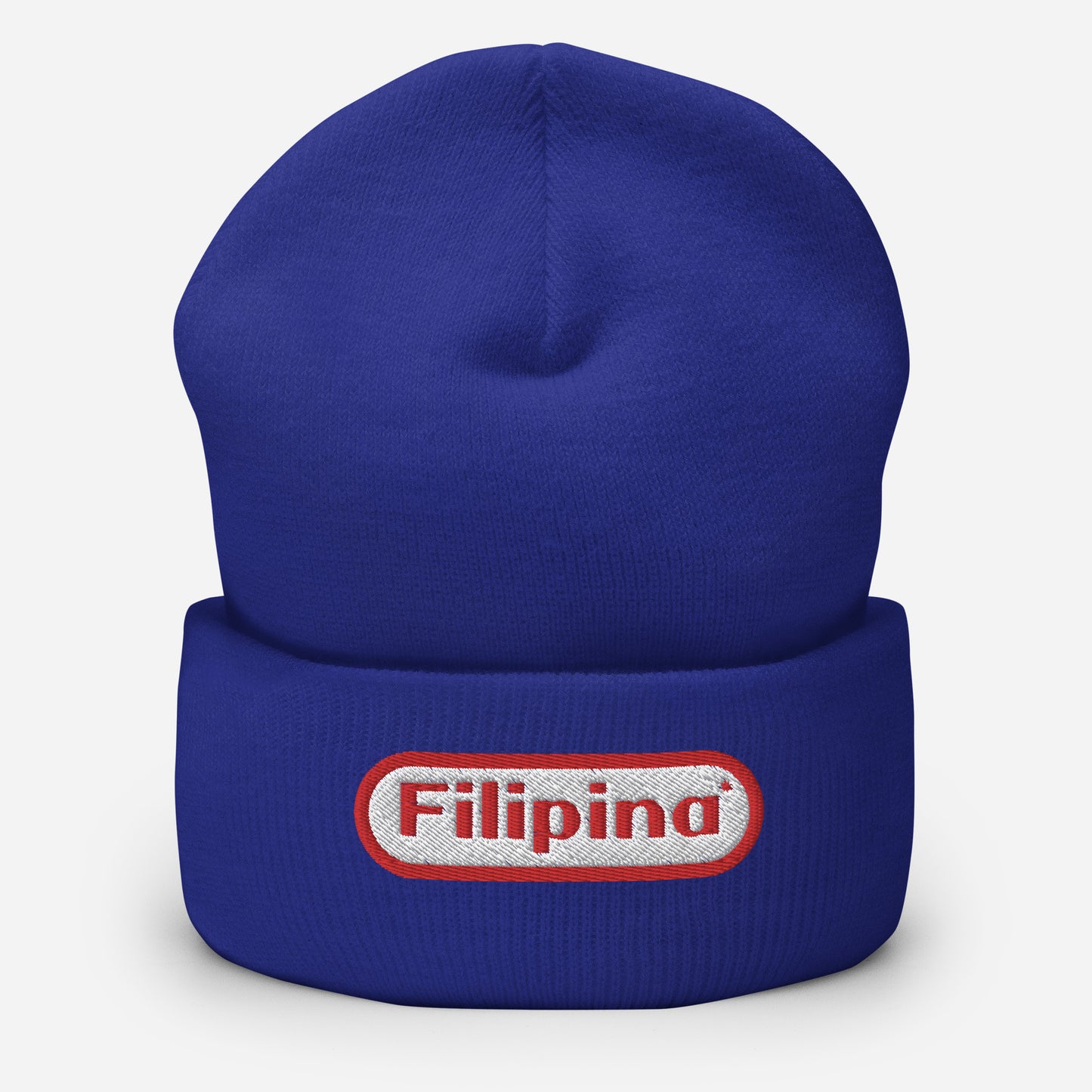 Retro Filipina Embroidered Beanie