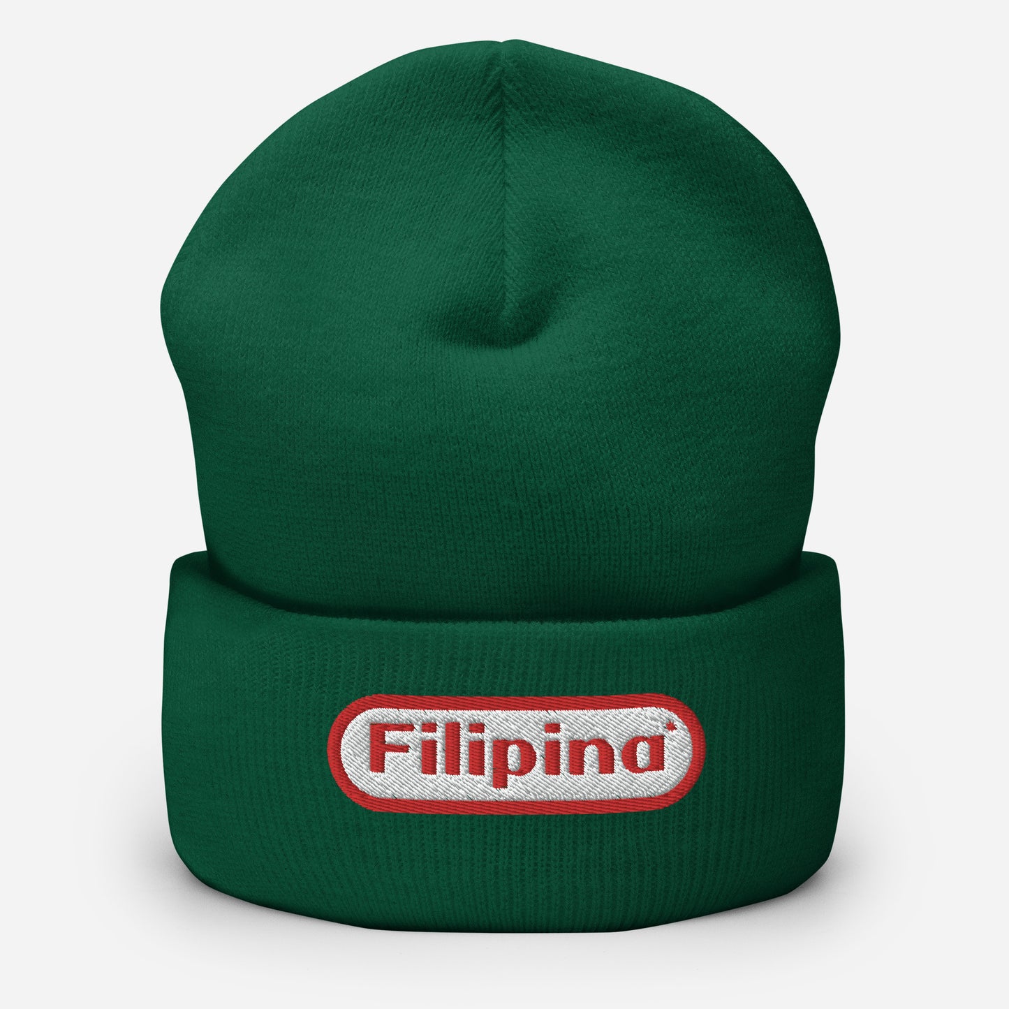 Retro Filipina Embroidered Beanie
