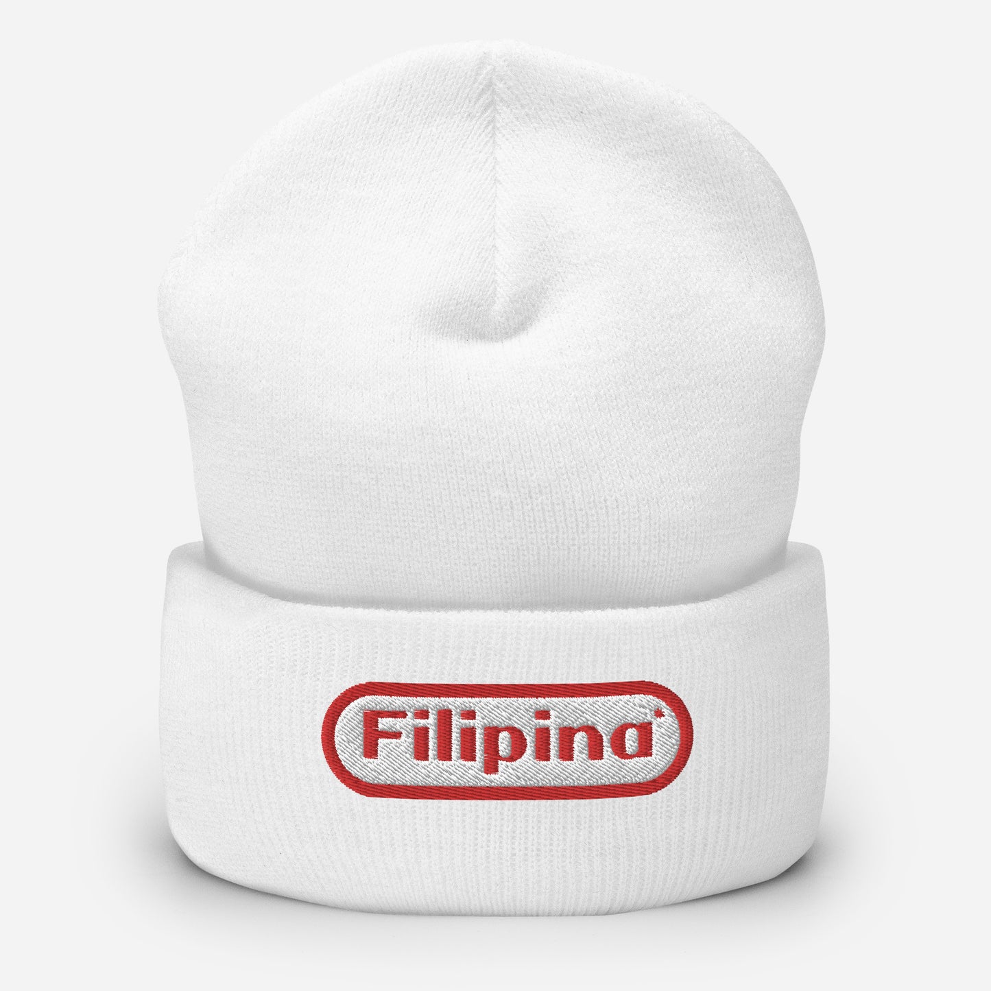 Retro Filipina Embroidered Beanie